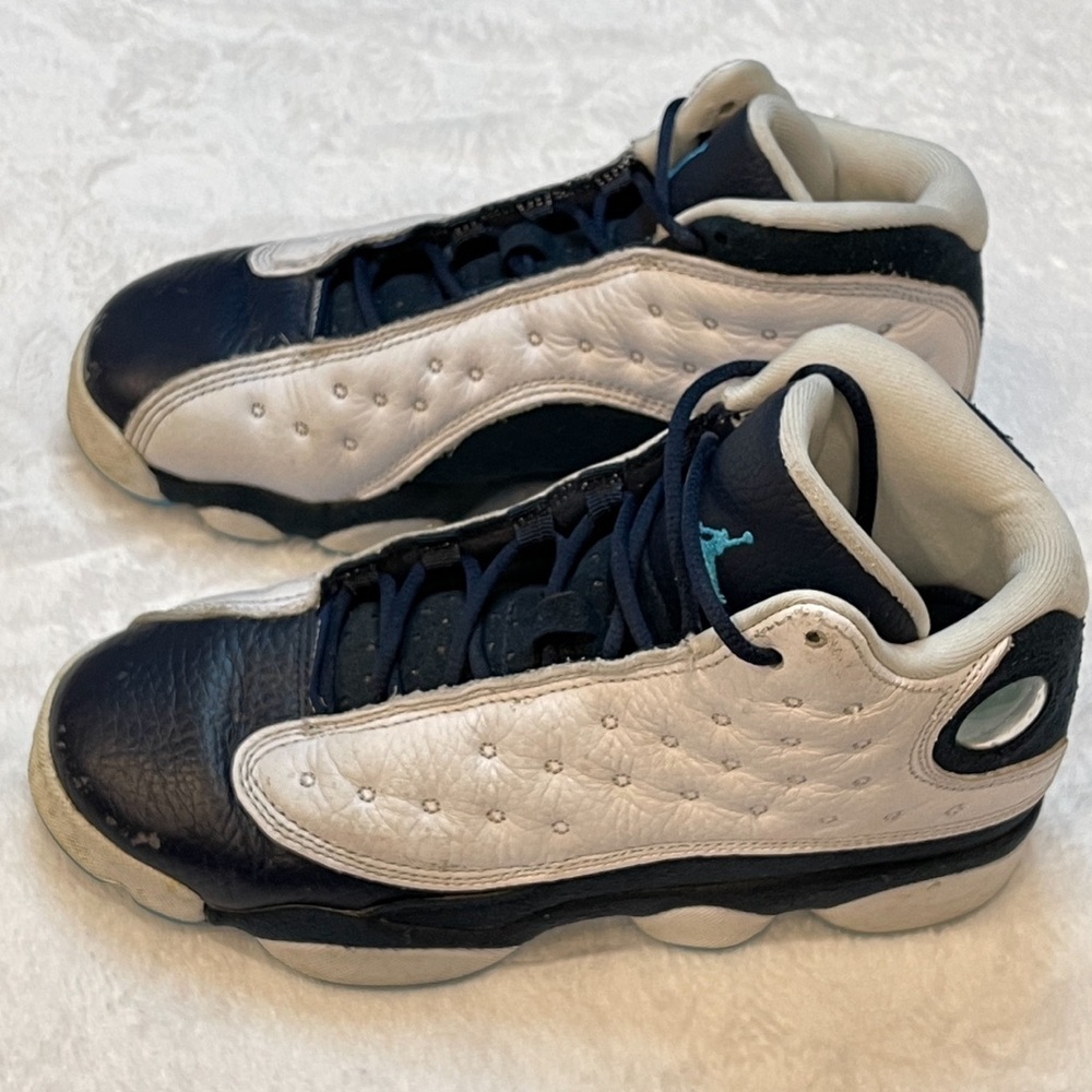 Nike Jordan 13 Retro White Obsidian Powder Blue (GS) Shoes Size 5Y- DJ3003-144 - Picture 5 of 13